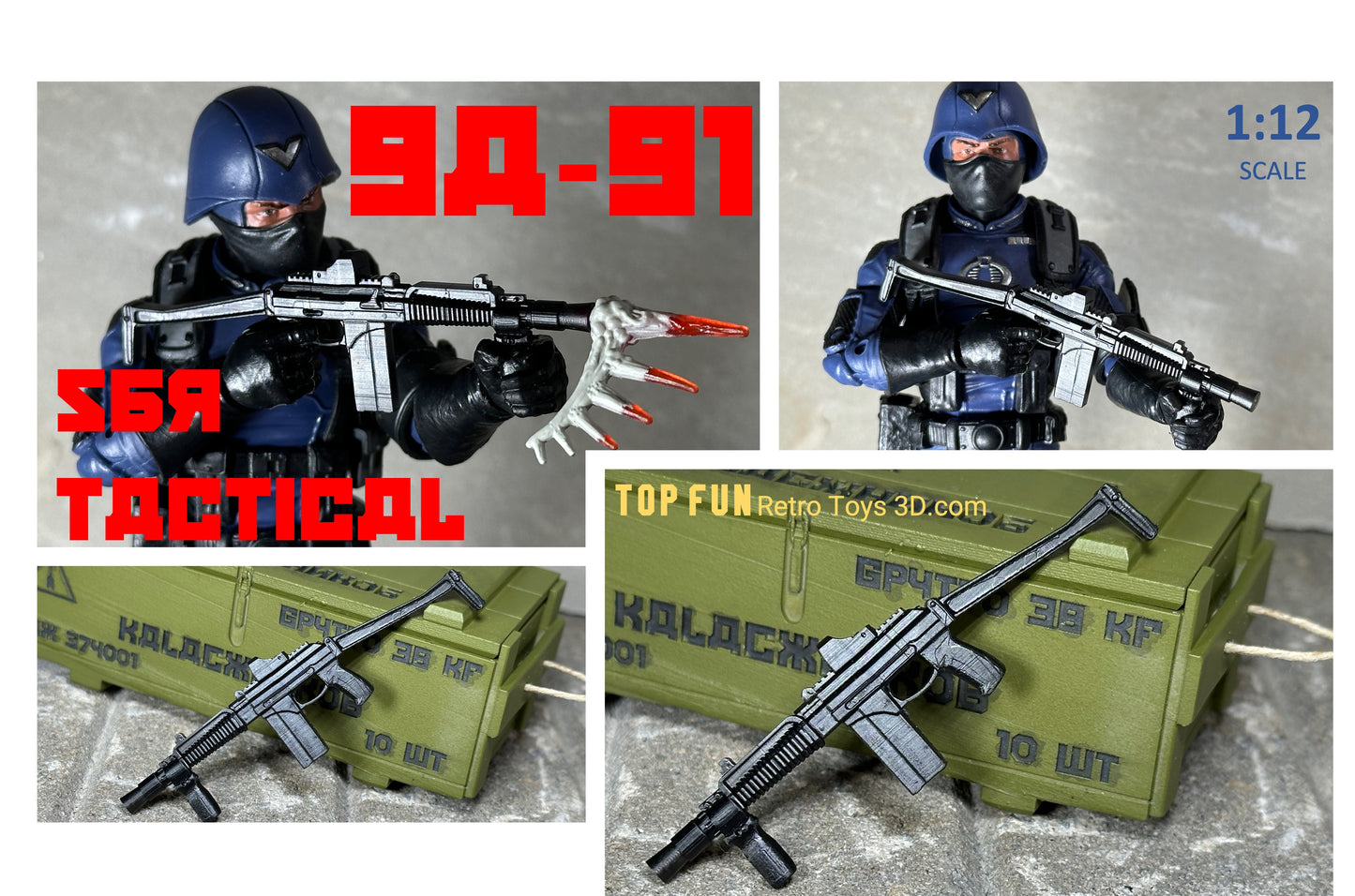 gi Joe classified, accessories, custom, 1:12 scale, action figure, gun, valaverse, action force, weapon, rifle, 9A 91, 9A, 91, Russian, sniper, gridiron, studio