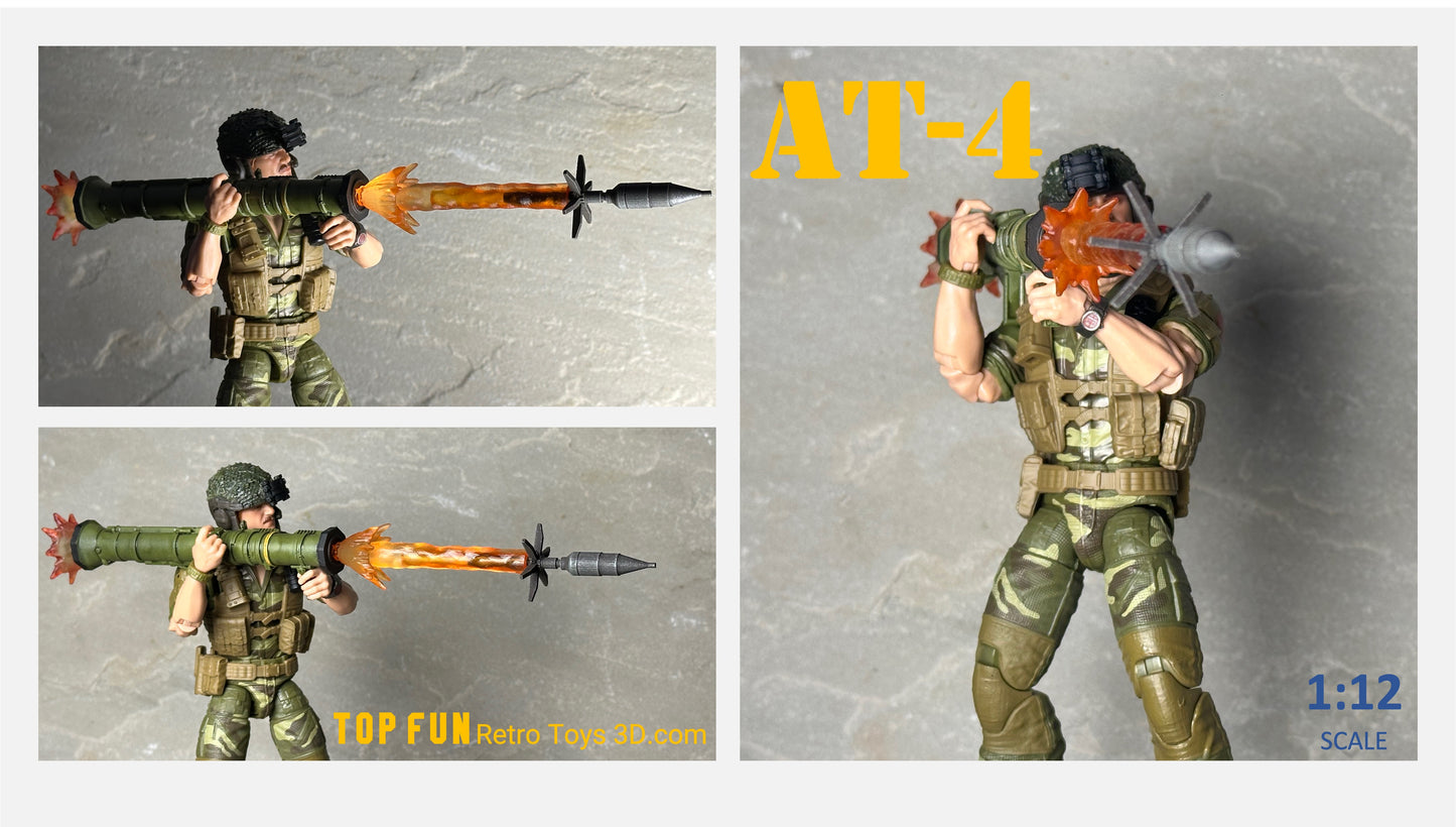 Custom action figure, custom gi joe accessories, 1 : 12 scale, custom toy weapons, custom gi joe guns, custom action figure accessories, personalized action figure, gi joe classified custom accessories, custom gi joe figure, make your own action figure, custom action figure maker, custom made action figure, custom action figures for sale, custom action figures website, gridiron, grid iron, studio, AT4 LAW rocket launcher