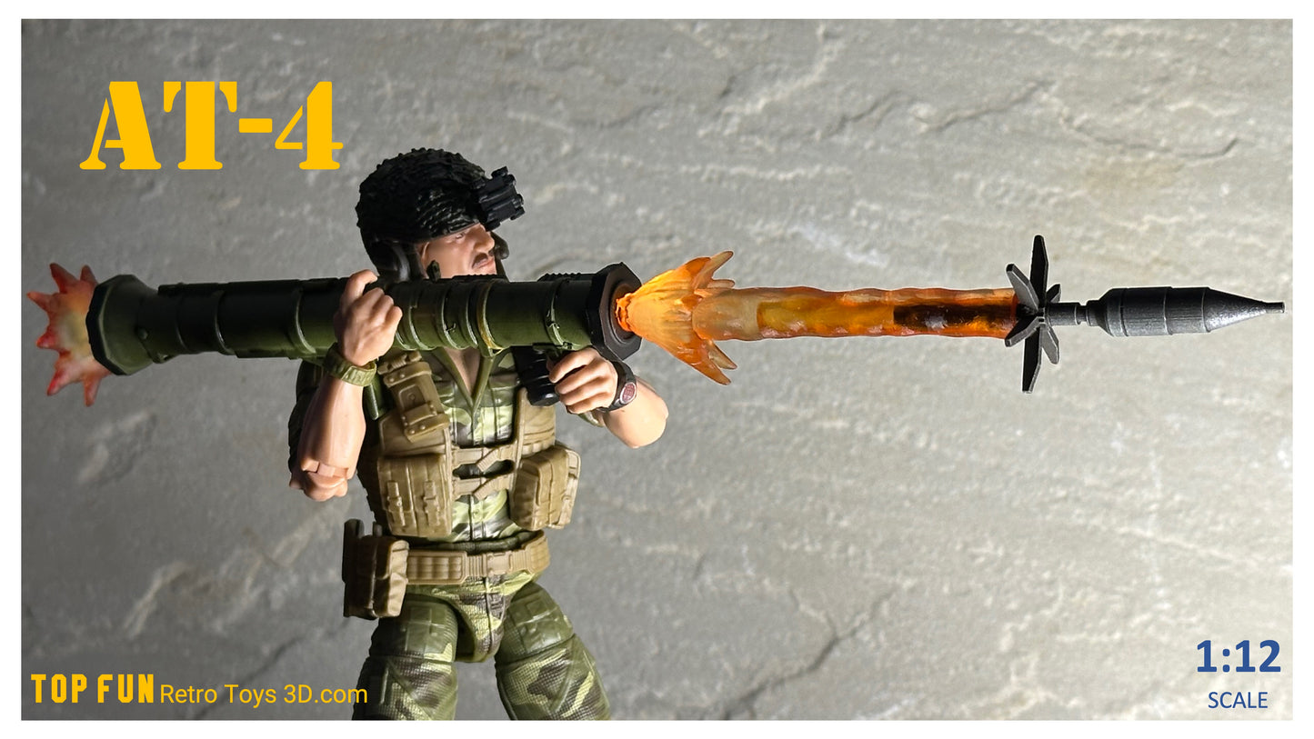 Custom action figure, custom gi joe accessories, 1 : 12 scale, custom toy weapons, custom gi joe guns, custom action figure accessories, personalized action figure, gi joe classified custom accessories, custom gi joe figure, make your own action figure, custom action figure maker, custom made action figure, custom action figures for sale, custom action figures website, gridiron, grid iron, studio, AT4 LAW rocket launcher