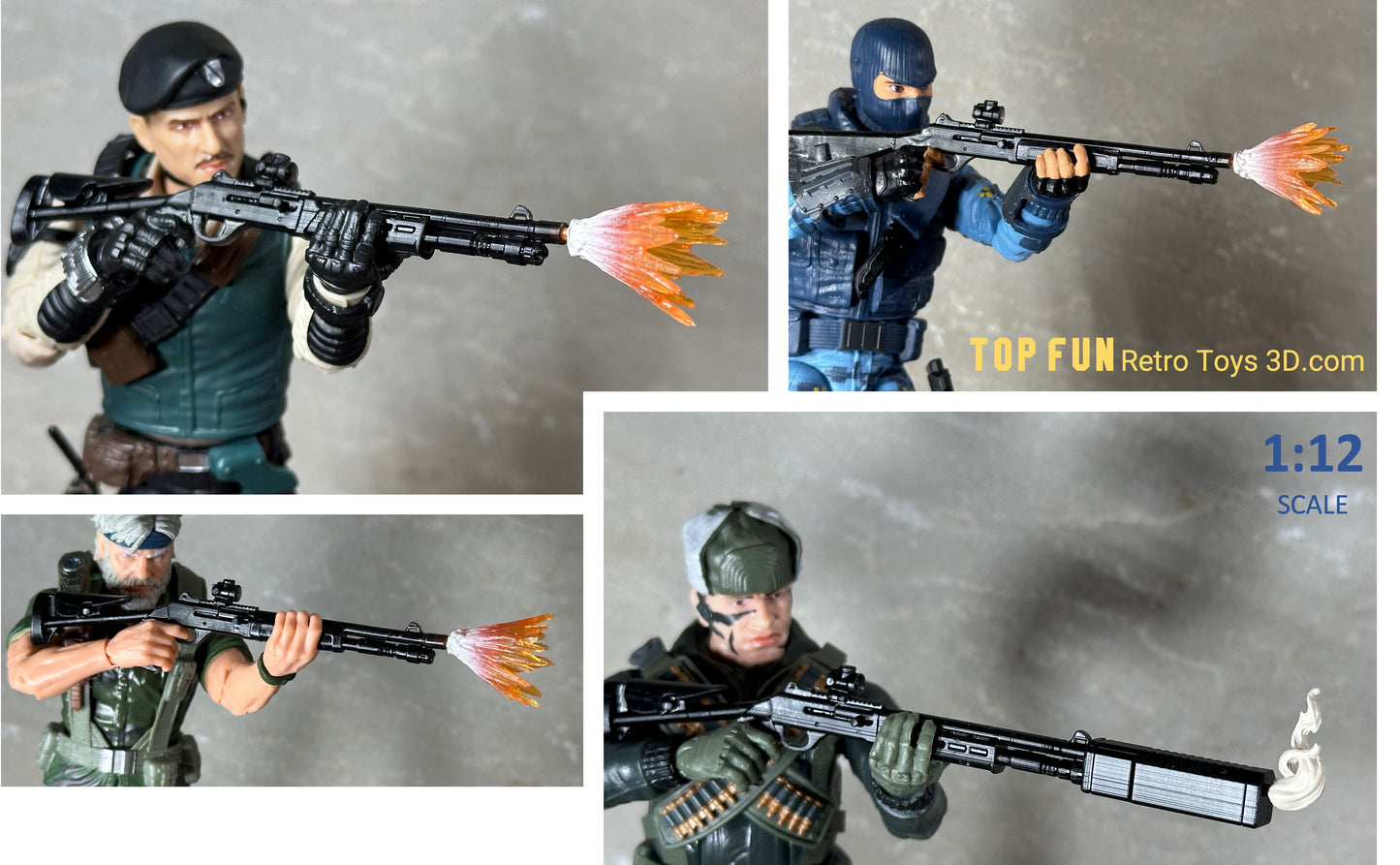 Bellini M4 Shotguns 1:12 Scale