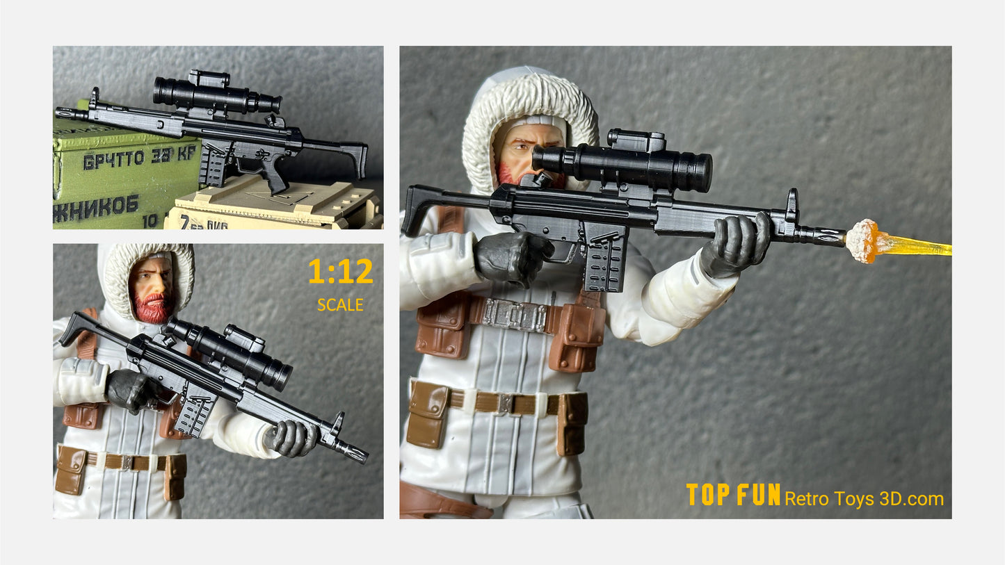 G3 2.0 1:12 Scale Model Rifle Retro
