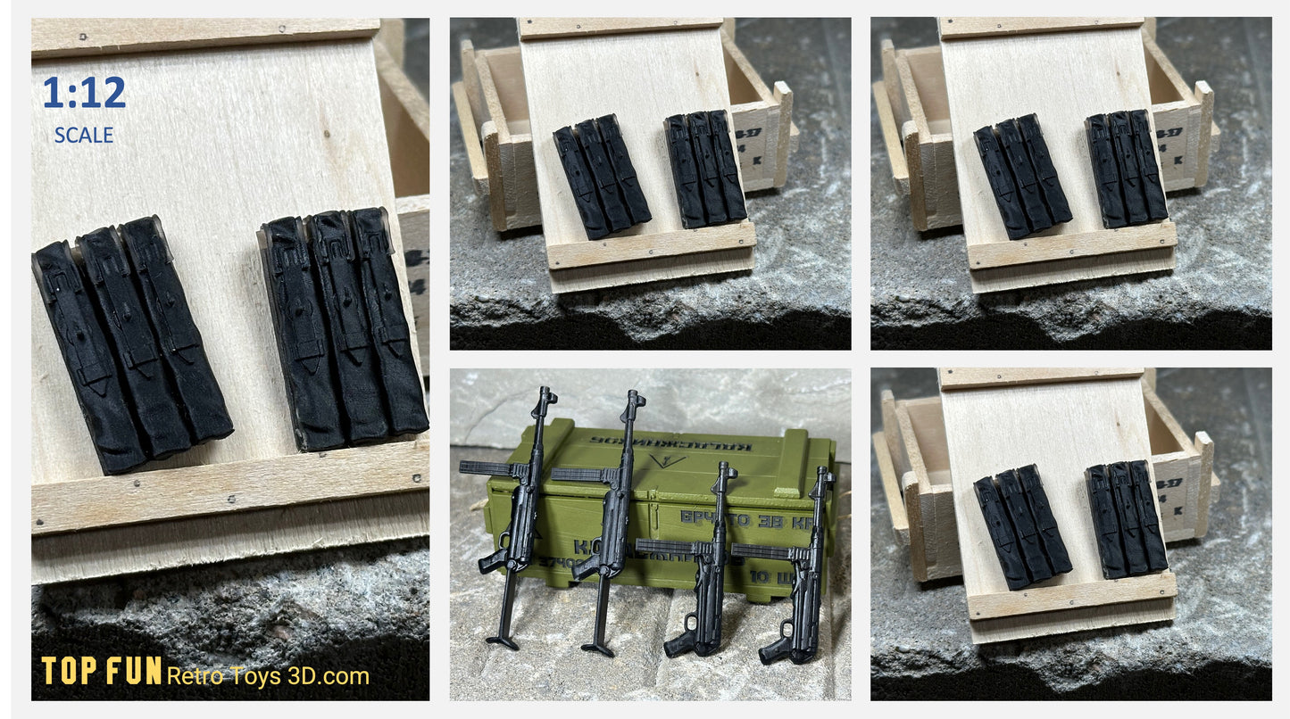 Custom action figure, custom gi joe accessories, 1 : 12 scale, custom toy weapons, custom gi joe guns, custom action figure accessories, personalized action figure, gi joe classified custom accessories, custom gi joe figure, make your own action figure, custom action figure maker, custom made action figure, custom action figures for sale, custom action figures website, gridiron, grid iron, studio, Mp40, WW2, WWII, magazine, pouch, storm trooper, mag