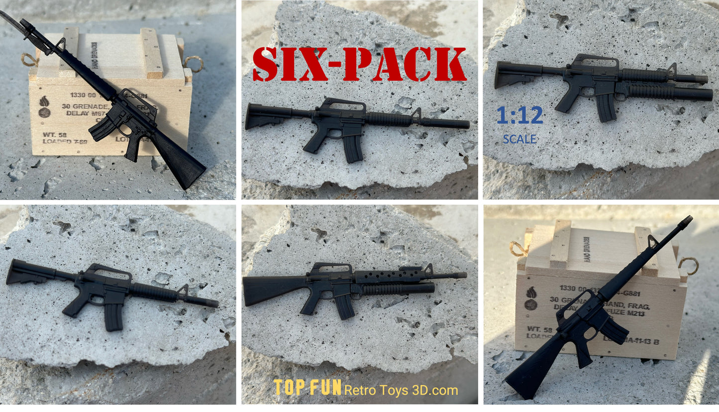 custom, action figure, gi Joe, classified, gun, gi joe classified series, valaverse, action force, 1:12, 1:12 scale, 1/12, 1/12 scale, weapon, rifle, Gridiron, Gridiron studios, Call of Duty, M-16a1, XM177e2, CAR-15, GAU 5, Vietnam, outback, tunnel rat, stalker, falcon, m16, retro,