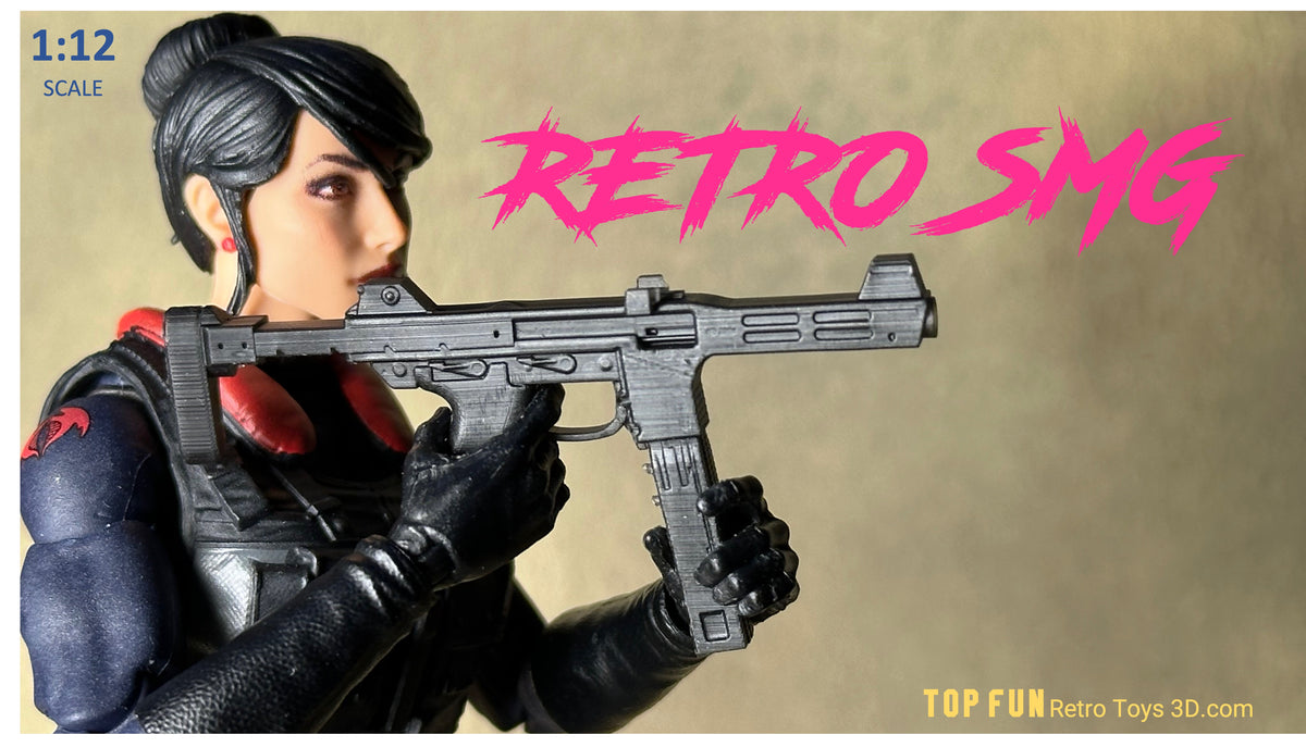 1:12 scale SITES Spectre SMG for GI Joe Classified and other 6-inch figures. Stock and suppressed versions of this unique 1980s Italian submachine gun
• Spectre SMG 1:12 scale
• SITES Spectre M4 action figure
• Retro SMG GI Joe Classified
• 1:12 scale Spectre submachine gun
• Spectre SMG with suppressor Classified
• Italian Spectre SMG 6 inch scale
• 1980s SMG 1:12
• Spectre M4 dual versions stock suppressor
• Classified Series retro SMG
• SITES Spectre for action figures
• Quad stack magazine SMG model