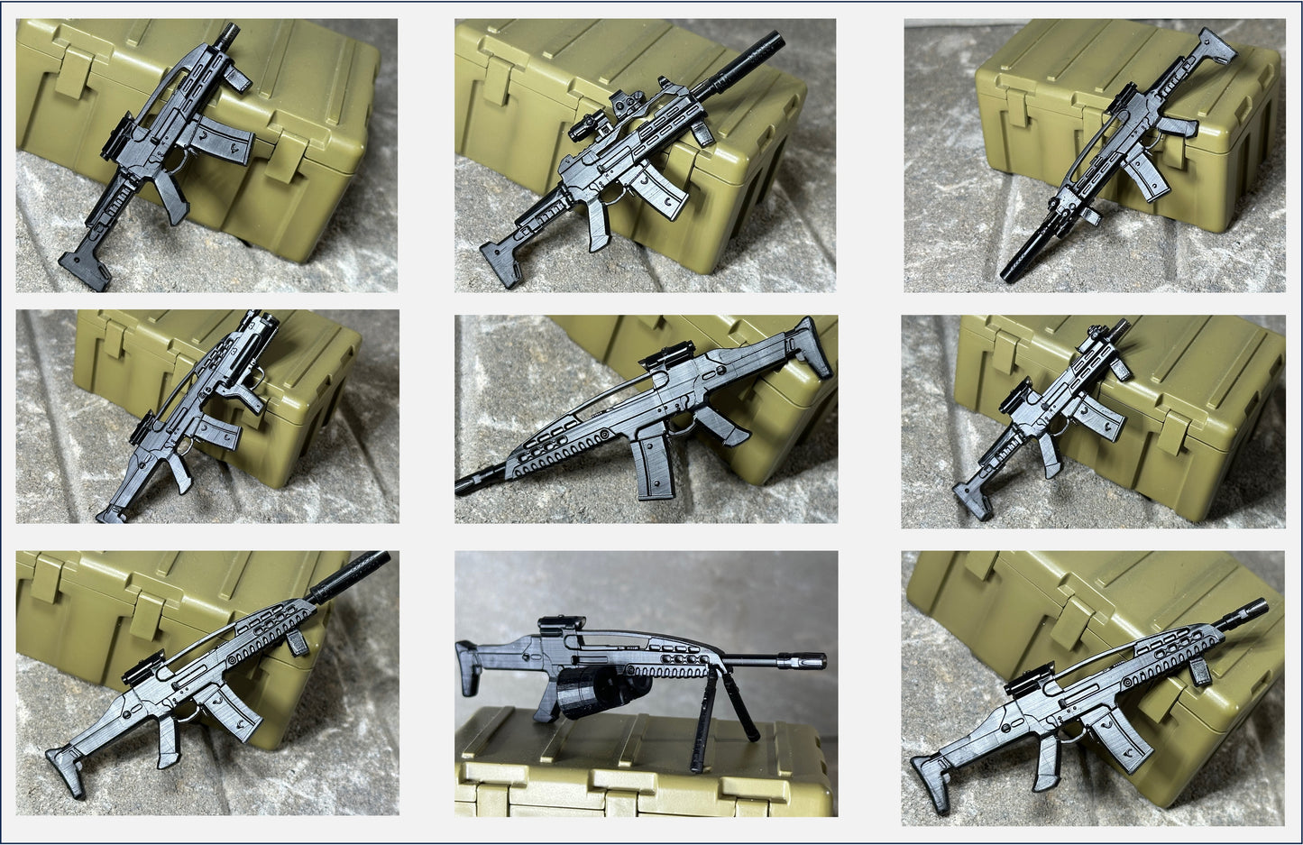 Custom action figure, custom gi joe accessories, 1 : 12 scale, custom toy weapons, custom gi joe guns, custom action figure accessories, personalized action figure, gi joe classified custom accessories, custom gi joe figure, make your own action figure, custom action figure maker, custom made action figure, custom action figures for sale, custom action figures website, gridiron, grid iron, studio, xm8