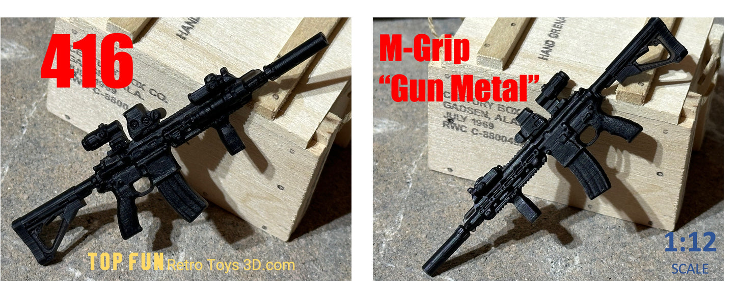 custom gi joe accessories, 1 : 12 scale, custom toy weapons, custom, action figure, gi Joe, classified, gun, valaverse, action force, 1 : 12, 1:12, 1/12, 1 12, 112, weapon, rifle, pistol Gridiron, studios, Call of Duty, HK, gi joe classified custom accessories, 416, m27, iar, navy seal, rifle