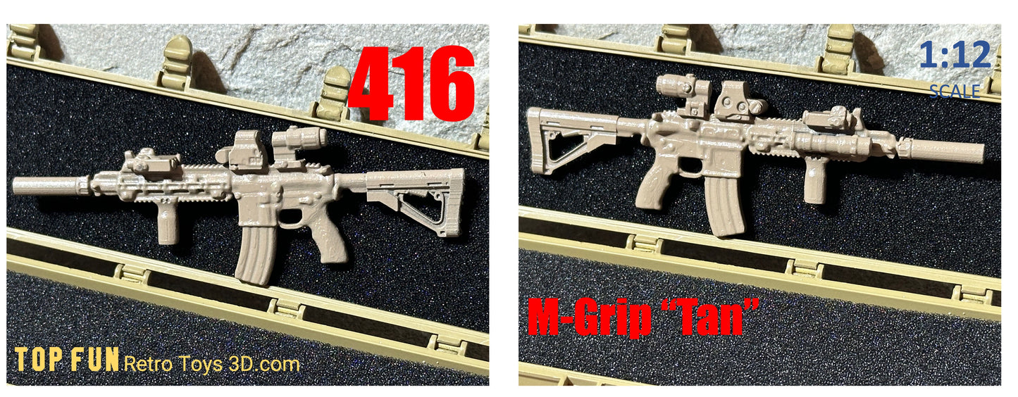 custom gi joe accessories, 1 : 12 scale, custom toy weapons, custom, action figure, gi Joe, classified, gun, valaverse, action force, 1 : 12, 1:12, 1/12, 1 12, 112, weapon, rifle, pistol Gridiron, studios, Call of Duty, HK, gi joe classified custom accessories, 416, m27, iar, navy seal, rifle