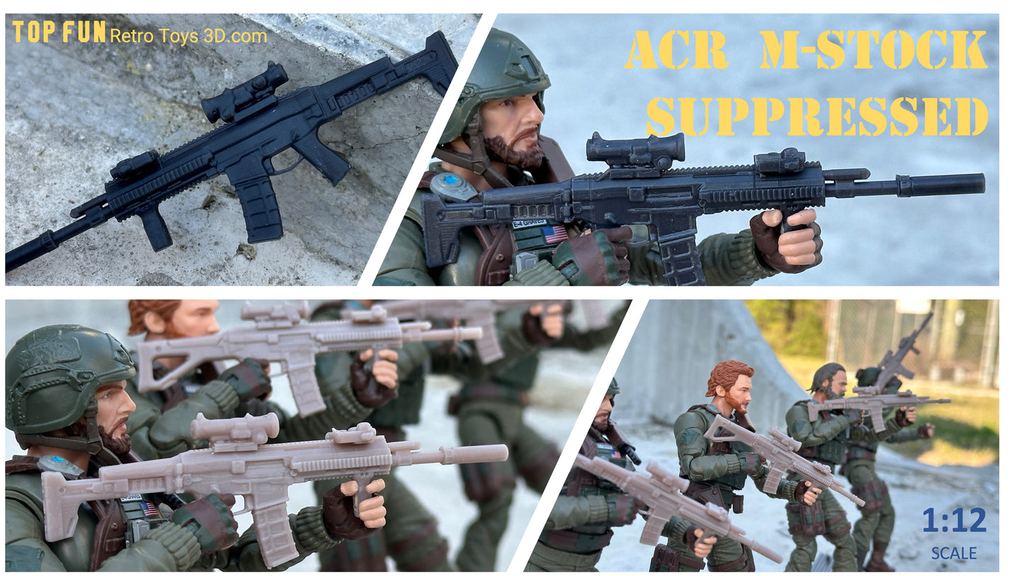 custom, action figure, gi Joe, classified, gun, gi joe classified series, valaverse, action force, 1:12, 1:12 scale, 1/12, 1/12 scale, weapon, rifle, Marvel Legends, Gridiron, Gridiron studios, Call of Duty, acr, bushmaster, magpul, masada, remington, army, special, forces, seal, dev, gru, adaptive, combat, assault