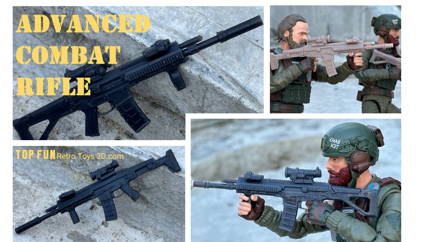 custom, action figure, gi Joe, classified, gun, gi joe classified series, valaverse, action force, 1:12, 1:12 scale, 1/12, 1/12 scale, weapon, rifle, Marvel Legends, Gridiron, Gridiron studios, Call of Duty, acr, bushmaster, magpul, masada, remington, army, special, forces, seal, dev, gru, adaptive, combat, assault