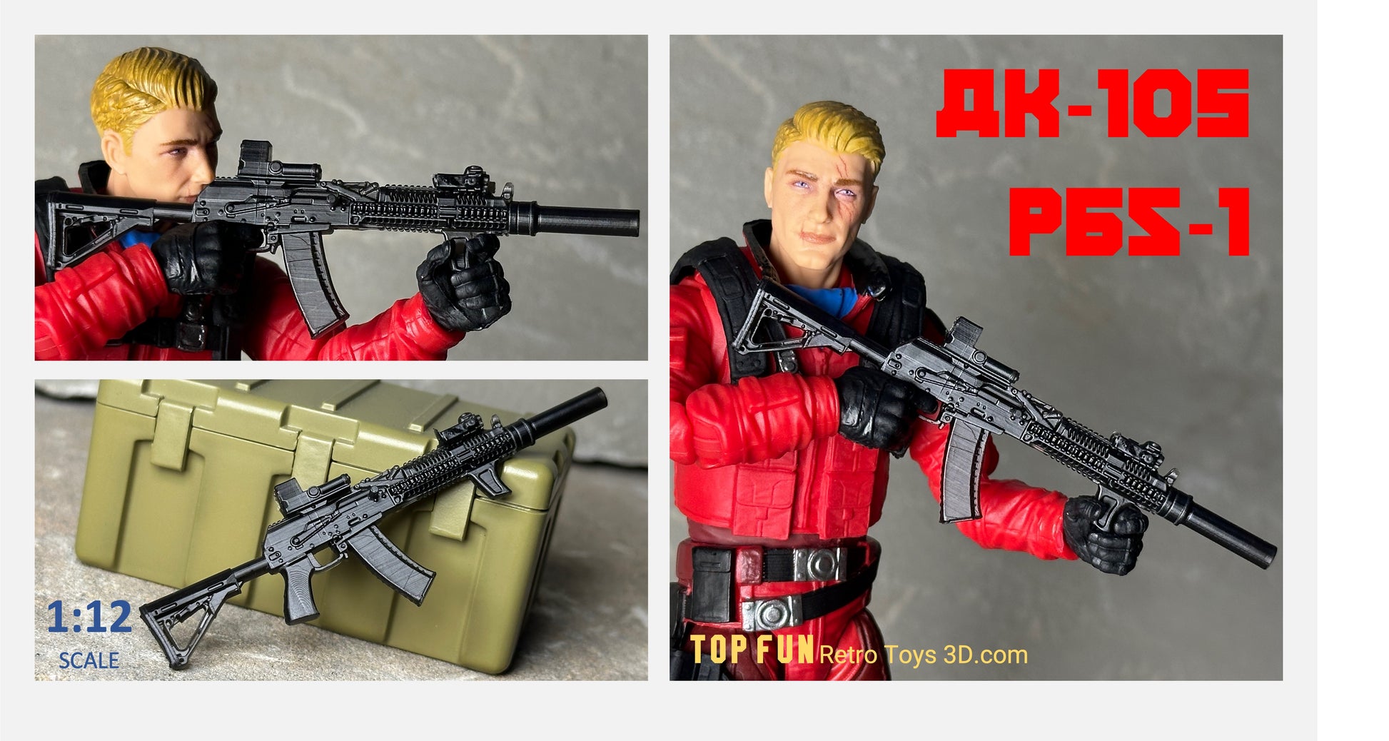 Custom action figure, custom gi joe accessories, 1 : 12 scale, custom toy weapons, custom gi joe guns, custom action figure accessories, personalized action figure, gi joe classified custom accessories, custom gi joe figure, make your own action figure, custom action figure maker, custom made action figure, custom action figures for sale, custom action figures website, gridiron, grid iron, studio, gi joe accessories, custom gi joe guns, grid iron, studio, OPK-7, PK 120, PSO, GP-25, ak, 105, 12, 74, 47