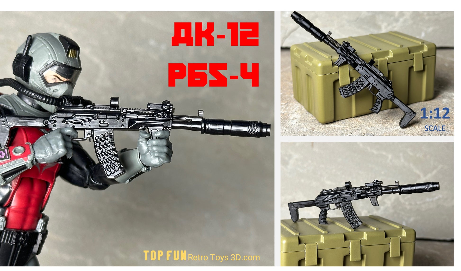 Custom action figure, custom gi joe accessories, 1 : 12 scale, custom toy weapons, custom gi joe guns, custom action figure accessories, personalized action figure, gi joe classified custom accessories, custom gi joe figure, make your own action figure, custom action figure maker, custom made action figure, custom action figures for sale, custom action figures website, gridiron, grid iron, studio, gi joe accessories, custom gi joe guns, grid iron, studio, OPK-7, PK 120, PSO, GP-25, ak, 105, 12, 74, 47