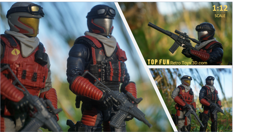 gi Joe classified, gi joe classified series, valaverse action force, star wars black series, 1:12 scale, Marvel Legends, Gridiron, Gridiron studios, McFarlane, Call of Duty, Mezco, HK MP5, Sig 551, Sig 553, AK-47, AK-74, Cheytac Intervention, AS VAL, 91 A1, FN FAL, AC556, Mini-14, ARAH Spirit Rifle, XMLR 3A , AS VAL rilfe, cobra viper, cobra officer