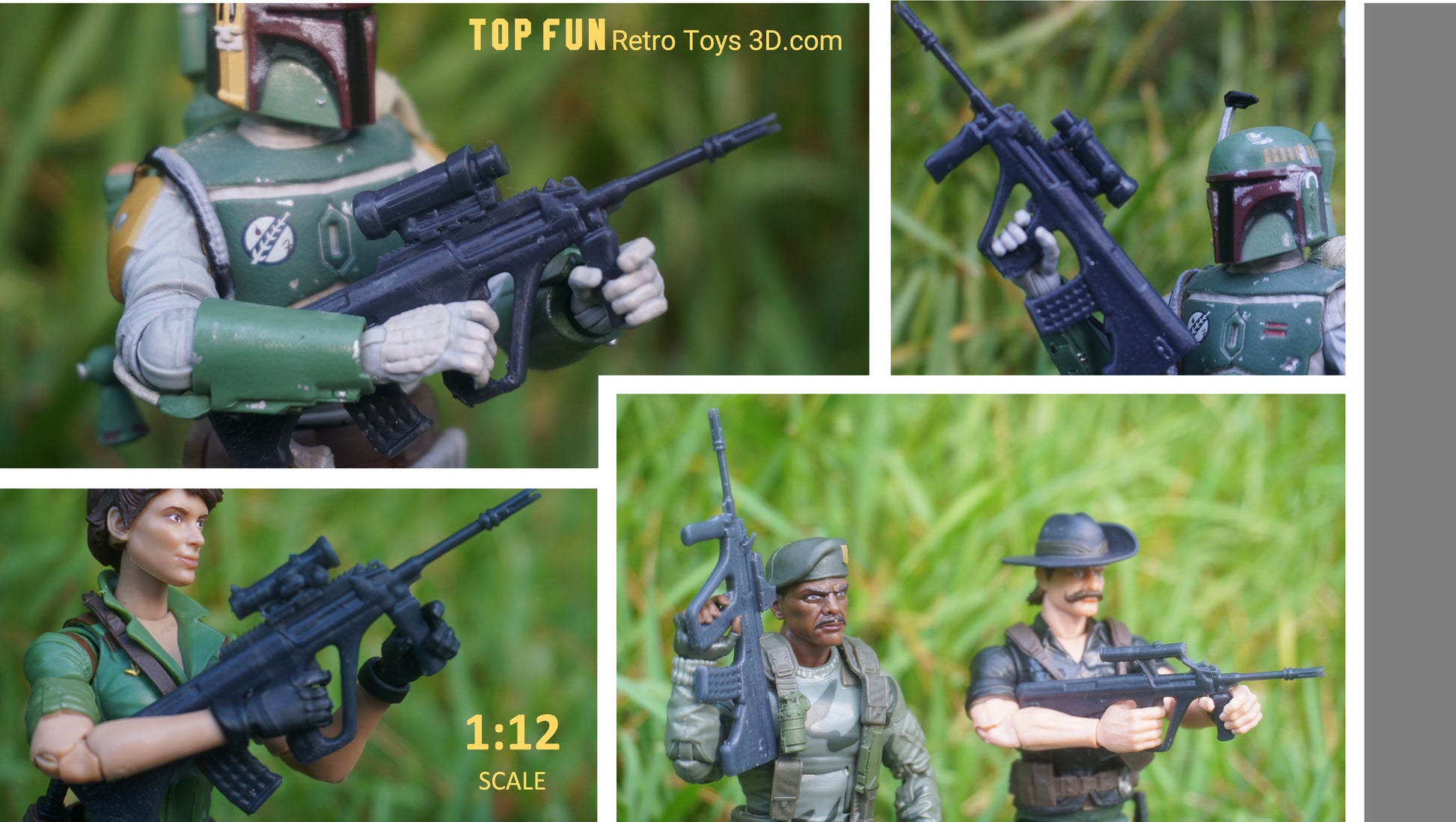 gi Joe classified, gi joe classified series, valaverse action force, star wars black series, 1:12 scale, Marvel Legends, Gridiron, Gridiron studios, McFarlane, Call of Duty, Mezco, HK MP5, Sig 551, Sig 553, AK-47, AK-74, Cheytac Intervention, AS VAL, 91 A1, FN FAL, AC556, Mini-14, ARAH Spirit Rifle, XMLR 3A , styer aug, cobra viper, baroness, Boba Fett, lady jay, Sgt stalker, recondo