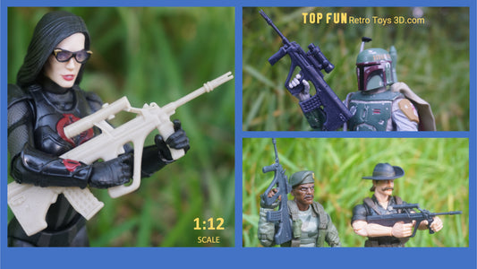 gi Joe classified, gi joe classified series, valaverse action force, star wars black series, 1:12 scale, Marvel Legends, Gridiron, Gridiron studios, McFarlane, Call of Duty, Mezco, HK MP5, Sig 551, Sig 553, AK-47, AK-74, Cheytac Intervention, AS VAL, 91 A1, FN FAL, AC556, Mini-14, ARAH Spirit Rifle, XMLR 3A , styer aug, cobra viper, baroness