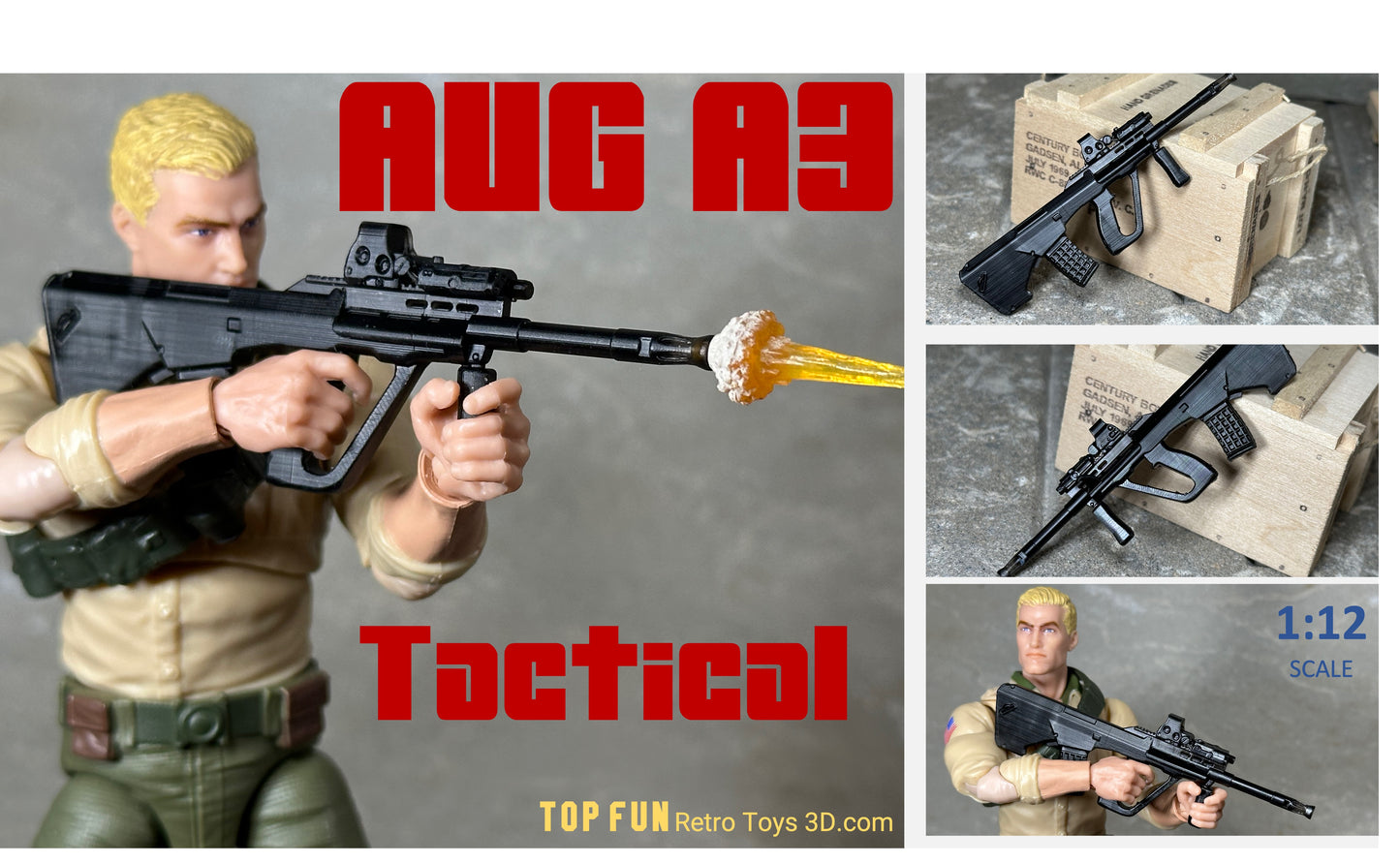 Custom action figure, custom gi joe accessories, 1 : 12 scale, custom toy weapons, custom gi joe guns, custom action figure accessories, personalized action figure, gi joe classified custom accessories, custom gi joe figure, make your own action figure, custom action figure maker, custom made action figure, custom action figures for sale, custom action figures website, gridiron, grid iron, studio, gi joe accessories, custom gi joe guns, grid iron, studio, 
Steyr, AUG, a1, 9MM, A3 STEYR AUG,
