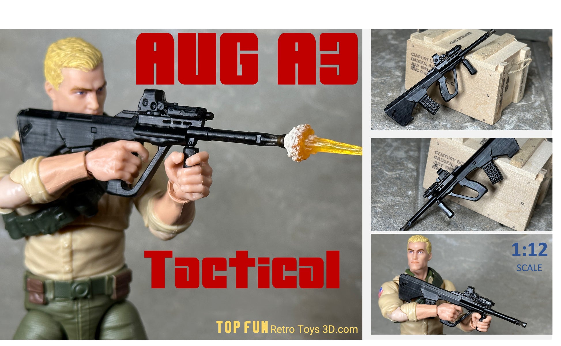 Custom action figure, custom gi joe accessories, 1 : 12 scale, custom toy weapons, custom gi joe guns, custom action figure accessories, personalized action figure, gi joe classified custom accessories, custom gi joe figure, make your own action figure, custom action figure maker, custom made action figure, custom action figures for sale, custom action figures website, gridiron, grid iron, studio, gi joe accessories, custom gi joe guns, grid iron, studio, 
Steyr, AUG, a1, 9MM, A3 STEYR AUG,
