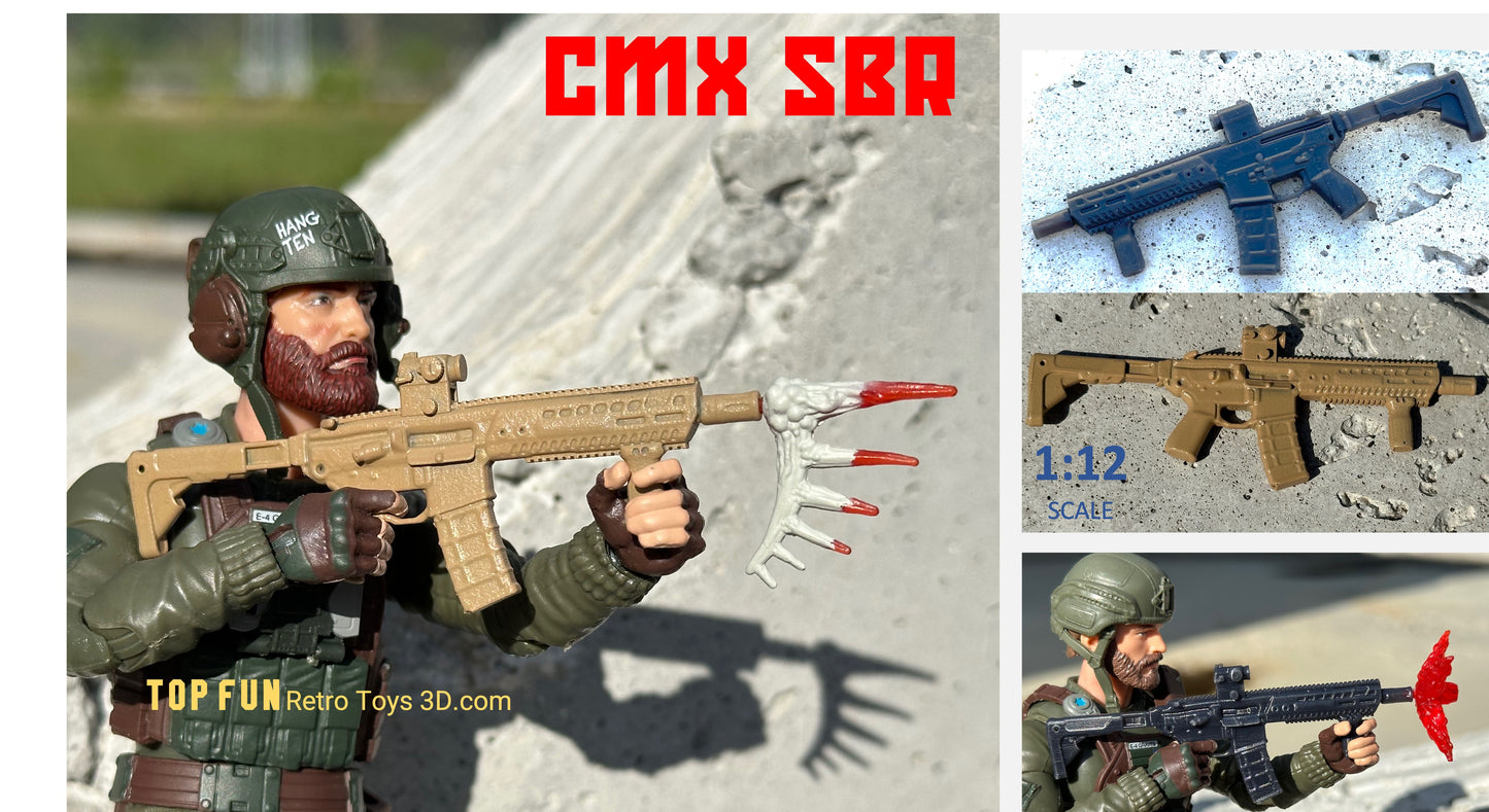 CMX 5.56 Rifle and SBR 1:12 Scale