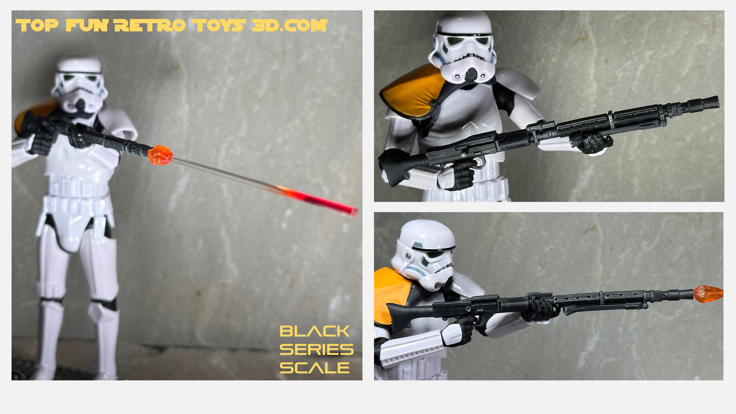 star wars black series custom accessories, custom star wars accessories, star wars black series weapon, star wars black series gun, blaster, 1 : 12 scale, custom toy weapons, custom, action figure, gun, e-11, e11, storm trooper blaster, rebel blaster, DH-17, boba fett blaster, ee3, ee-3, ESB, ROTJ, clone blaster, DC15, DC-15, DC-15a, heavy blaster, laser effect, blast effect, bolt, laser, light, DLT-19,