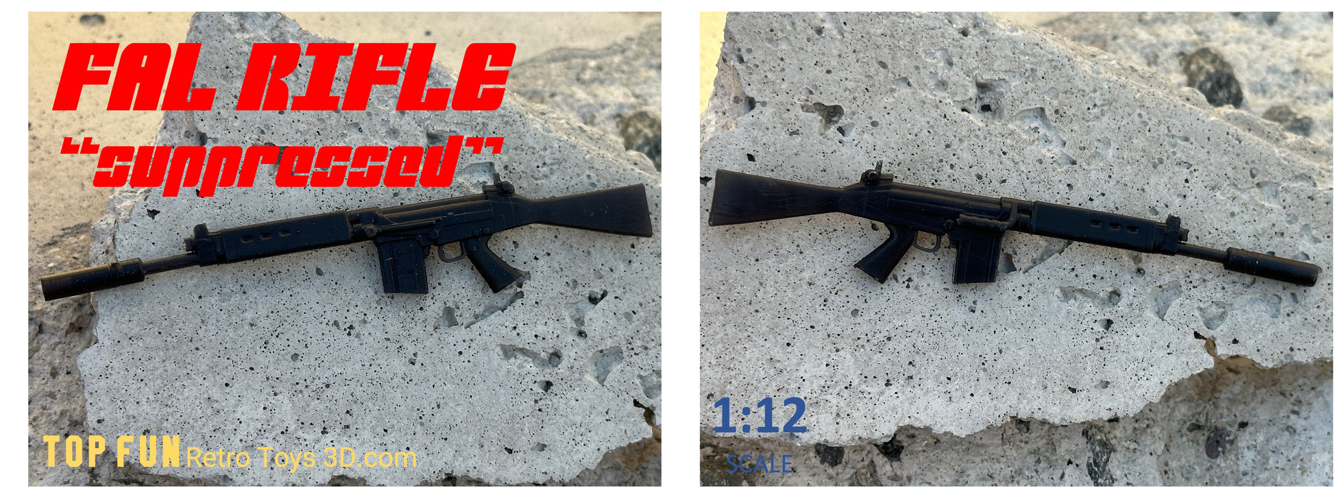 custom, action figure, gi Joe, classified, gun, gi joe classified series, valaverse, action force, 1:12, 1:12 scale, 1/12, 1/12 scale, weapon, rifle, Marvel Legends, Gridiron, Gridiron studios, Call of Duty, FAL, para, retro, FN FAL, FN, para, para FAL