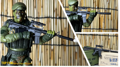 1:12 Scale M16A1 & XM177E2 Weapons with M203, ANPVS-2 & OEG for GI Joe Classified
Custom 1:12 M16A1 XM177E2 GI Joe Classified – M203 + Starlight Scope + Colt 3x
Period Correct 1/12 Scale M16A1 / XM177E2 Rifles & Accessories – 3D Printed GI Joe

Shop authentic 1:12 scale M16A1 and XM177E2 rifles for GI Joe Classified – fully 3D printed with period-correct M203 grenade launcher, ANPVS-2 Starlight Scope, OEG sight & Colt 3x optics. Custom painted MIL SPEC options. Perfect Vietnam-era loadouts! Free US shipping