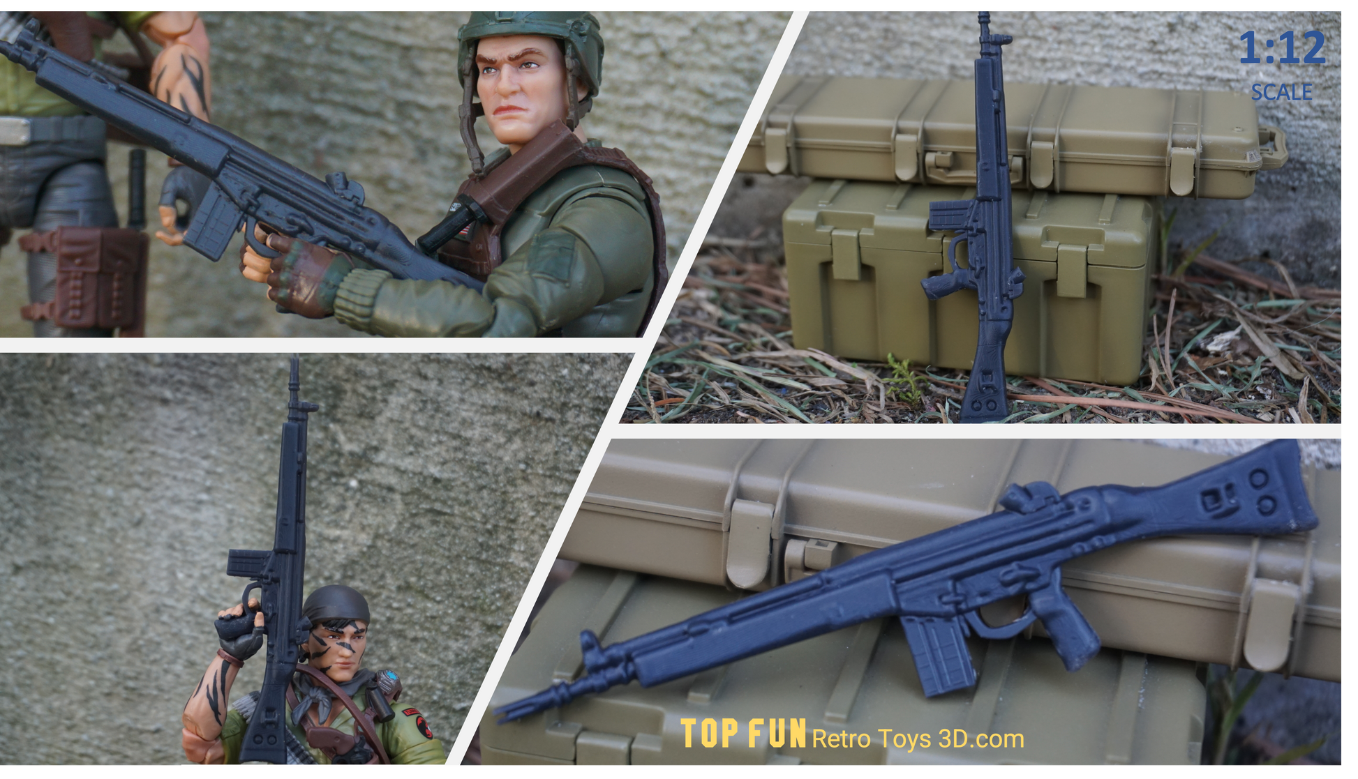 Xmlr 3a, gi joe rifle, gi joe comic, gi Joe classified, gi joe laser rifle, gi joe gun, gi joe classified series, valaverse action force, star wars black series, 1:12 scale, Marvel Legends, Gridiron, Gridiron studios, McFarlane, Call of Duty, Mezco, HK MP5, Sig 551, Sig 553, AK-47, AK-74, Cheytac Intervention, FN FAL, AC556, Mini-14, ARAH Spirit Rifle, XMLR 3A , styer aug, FN SCAR, SCAR 17, SCAR 16, SCAR Heavy, HK G3, Heckler and Kock G3, G3, grunt, tunnel rat