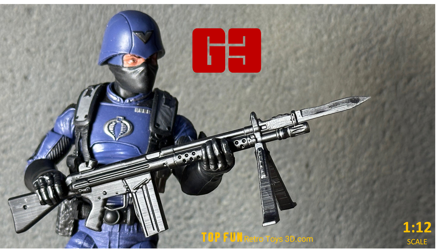 Custom action figure, custom gi joe accessories, 1 : 12 scale, custom toy weapons, custom gi joe guns, custom action figure accessories, personalized action figure, gi joe classified custom accessories, custom gi joe figure, make your own action figure, custom action figure maker, custom made action figure, custom action figures for sale, custom action figures website, gridiron, grid iron, studio, gi joe accessories, custom gi joe guns, grid iron, studio, HK G3, psg-1, hk23, g3k, g3 rifle, 
