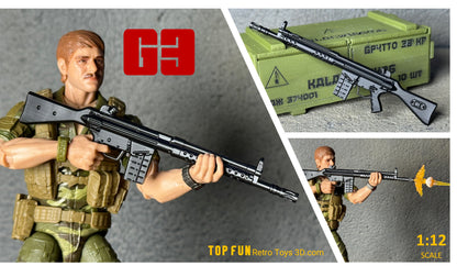 Custom action figure, custom gi joe accessories, 1 : 12 scale, custom toy weapons, custom gi joe guns, custom action figure accessories, personalized action figure, gi joe classified custom accessories, custom gi joe figure, make your own action figure, custom action figure maker, custom made action figure, custom action figures for sale, custom action figures website, gridiron, grid iron, studio, gi joe accessories, custom gi joe guns, grid iron, studio, HK G3, psg-1, hk23, g3k, g3 rifle, 