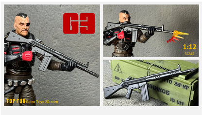 Custom action figure, custom gi joe accessories, 1 : 12 scale, custom toy weapons, custom gi joe guns, custom action figure accessories, personalized action figure, gi joe classified custom accessories, custom gi joe figure, make your own action figure, custom action figure maker, custom made action figure, custom action figures for sale, custom action figures website, gridiron, grid iron, studio, gi joe accessories, custom gi joe guns, grid iron, studio, HK G3, psg-1, hk23, g3k, g3 rifle, 