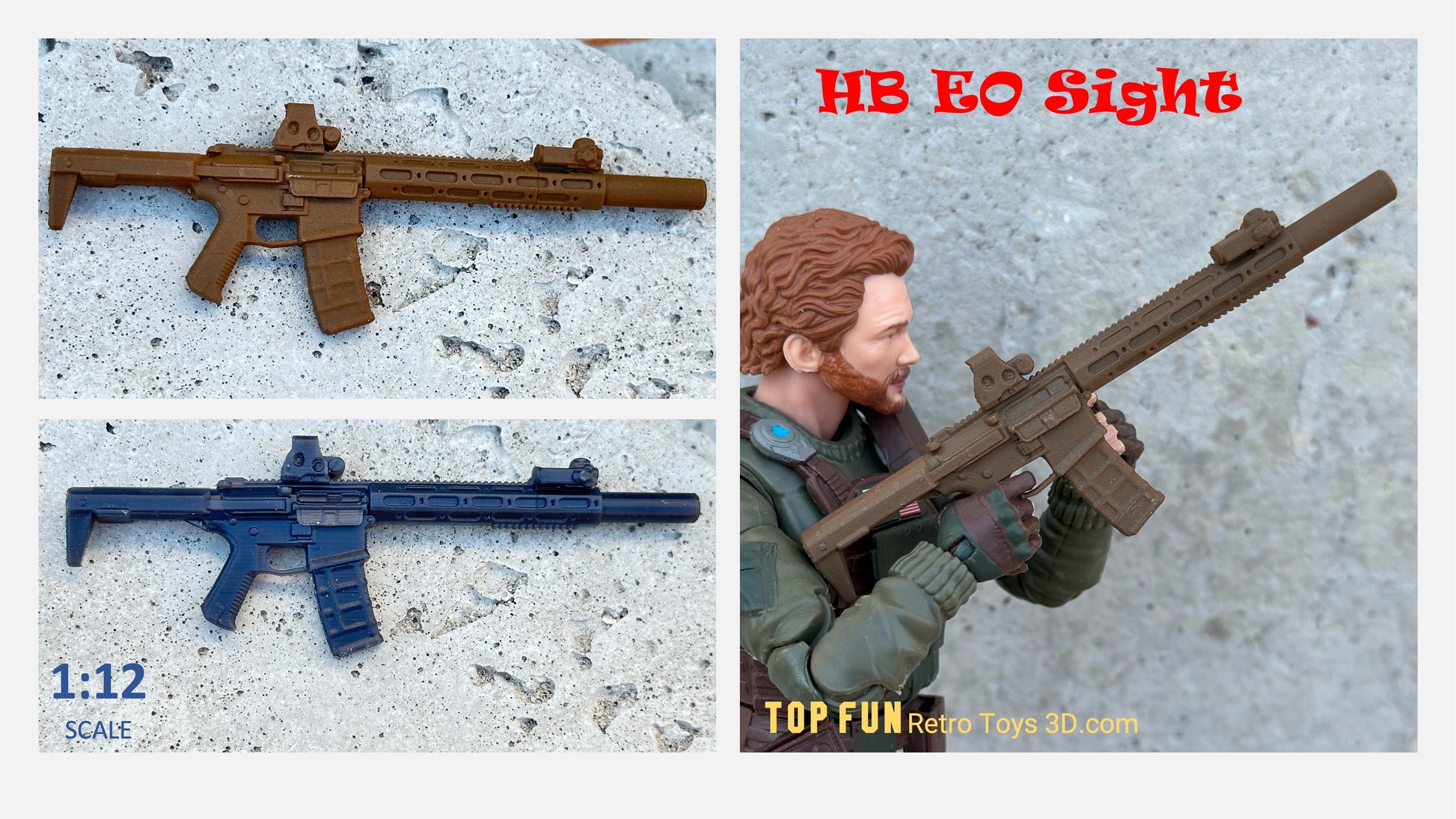 custom, action figure, gi Joe, classified, gun, gi joe classified series, valaverse, action force, 1:12, 1:12 scale, 1/12, 1/12 scale, weapon, rifle, Gridiron, Gridiron studios, Call of Duty, HK, honey, badger, aac, suppressor, aimpoint, eotech, honey badger, sbr, rifle, navy seal, snow serpent