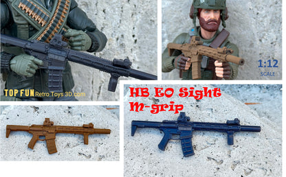 custom, action figure, gi Joe, classified, gun, gi joe classified series, valaverse, action force, 1:12, 1:12 scale, 1/12, 1/12 scale, weapon, rifle, Gridiron, Gridiron studios, Call of Duty, HK, honey, badger, aac, suppressor, aimpoint, eotech, honey badger, sbr, rifle, navy seal, snow serpent