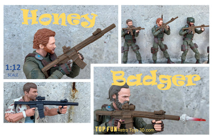 custom, action figure, gi Joe, classified, gun, gi joe classified series, valaverse, action force, 1:12, 1:12 scale, 1/12, 1/12 scale, weapon, rifle, Gridiron, Gridiron studios, Call of Duty, HK, honey, badger, aac, suppressor, aimpoint, eotech, honey badger, sbr, rifle, navy seal, snow serpent