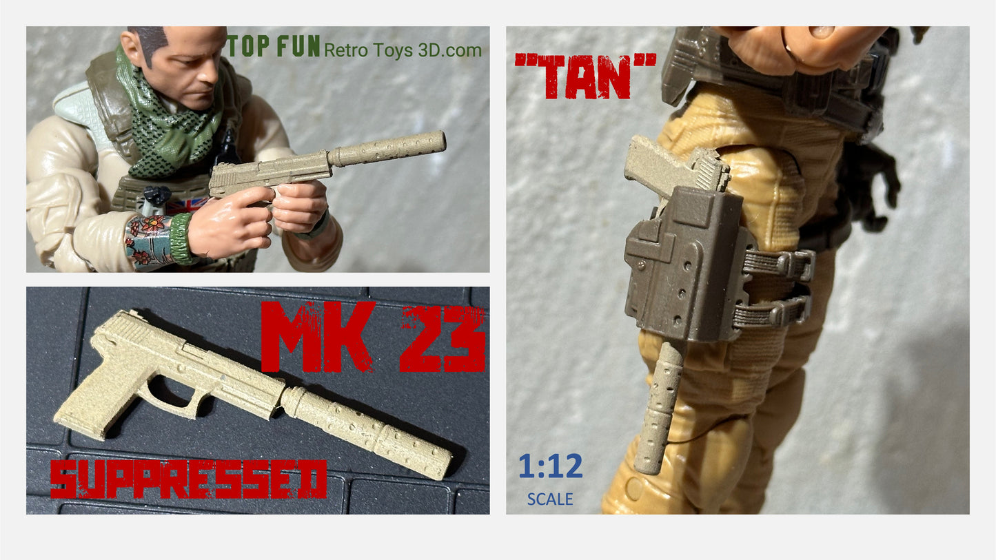 custom gi joe accessories, 1 : 12 scale, custom toy weapons, tactical, action figure, gi Joe, classified, gun, valaverse, action force, 1 : 12, 1:12, 1/12, 1 12, 112, weapon, rifle, pistol Gridiron, studios, Call of Duty, glock, HK, mk 23, usp,sig, pistol, suppress, optic, hand gun, gi joe classified custom accessories