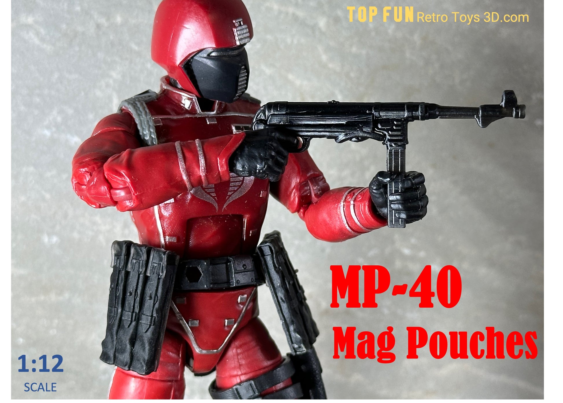 Custom action figure, custom gi joe accessories, 1 : 12 scale, custom toy weapons, custom gi joe guns, custom action figure accessories, personalized action figure, gi joe classified custom accessories, custom gi joe figure, make your own action figure, custom action figure maker, custom made action figure, custom action figures for sale, custom action figures website, gridiron, grid iron, studio, Mp40, WW2, WWII, magazine, pouch, storm trooper, mag