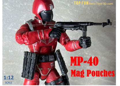 Custom action figure, custom gi joe accessories, 1 : 12 scale, custom toy weapons, custom gi joe guns, custom action figure accessories, personalized action figure, gi joe classified custom accessories, custom gi joe figure, make your own action figure, custom action figure maker, custom made action figure, custom action figures for sale, custom action figures website, gridiron, grid iron, studio, Mp40, WW2, WWII, magazine, pouch, storm trooper, mag