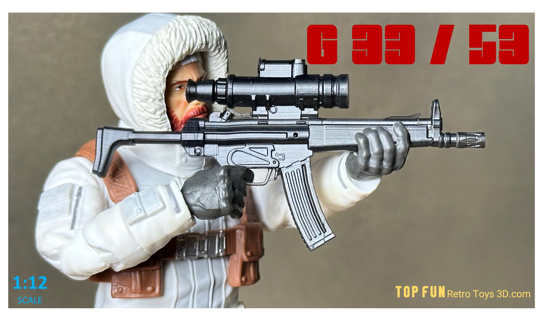 Custom action figure, custom gi joe accessories, 1 : 12 scale, custom toy weapons, custom gi joe guns, custom action figure accessories, personalized action figure, gi joe classified custom accessories, custom gi joe figure, make your own action figure, custom action figure maker, custom made action figure, custom action figures for sale, custom action figures website, gridiron, grid iron, studio, gi joe accessories, custom gi joe guns, grid iron, studio, HK 33, HK53, MP5, g3, snowjob gun, snow viper gun, l
