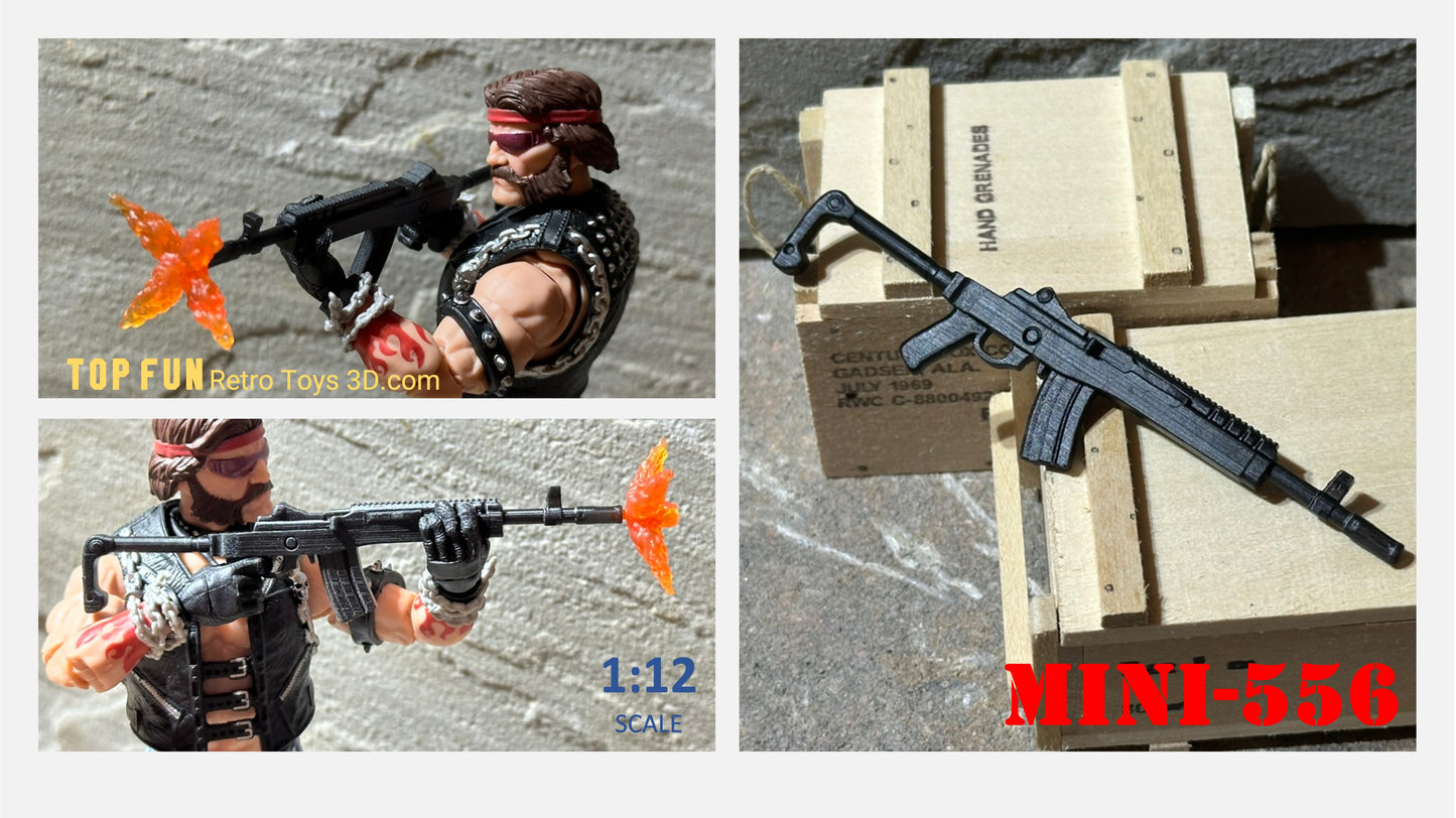 gi joe classified custom accessories, custom gi joe accessories, 1 : 12 scale, custom toy weapons, custom, action figure, gi Joe, classified, gun, valaverse, action force, 1 : 12, 1:12, 1/12, 1 12, 112, weapon, rifle, pistol, Gridiron, studios, Call of Duty, ruger, mini, 14, ac, 556, ateam, a team, a-team, mr t, retro