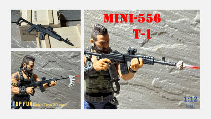 gi joe classified custom accessories, custom gi joe accessories, 1 : 12 scale, custom toy weapons, custom, action figure, gi Joe, classified, gun, valaverse, action force, 1 : 12, 1:12, 1/12, 1 12, 112, weapon, rifle, pistol, Gridiron, studios, Call of Duty, ruger, mini, 14, ac, 556, ateam, a team, a-team, mr t, retro