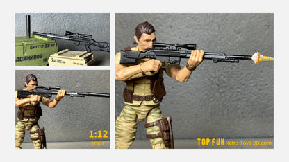 G3 2.0 1:12 Scale Model Rifle Retro