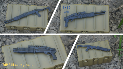 SPAS 12, SPAS-12, SPAS shotgun, Jurassic park shotgun, gi Joe classified, gi joe gun, gi joe classified series, valaverse action force, star wars black series, 1:12 scale, Marvel Legends, Gridiron, Gridiron studios, McFarlane, Call of Duty, Mezco, HK MP5, Sig 551, Sig 553, AK-47, AK-74, Cheytac Intervention, FN FAL, AC556, Mini-14, ARAH Spirit Rifle, XMLR 3A , styer aug, FN SCAR, SCAR 17, SCAR 16, SCAR Heavy