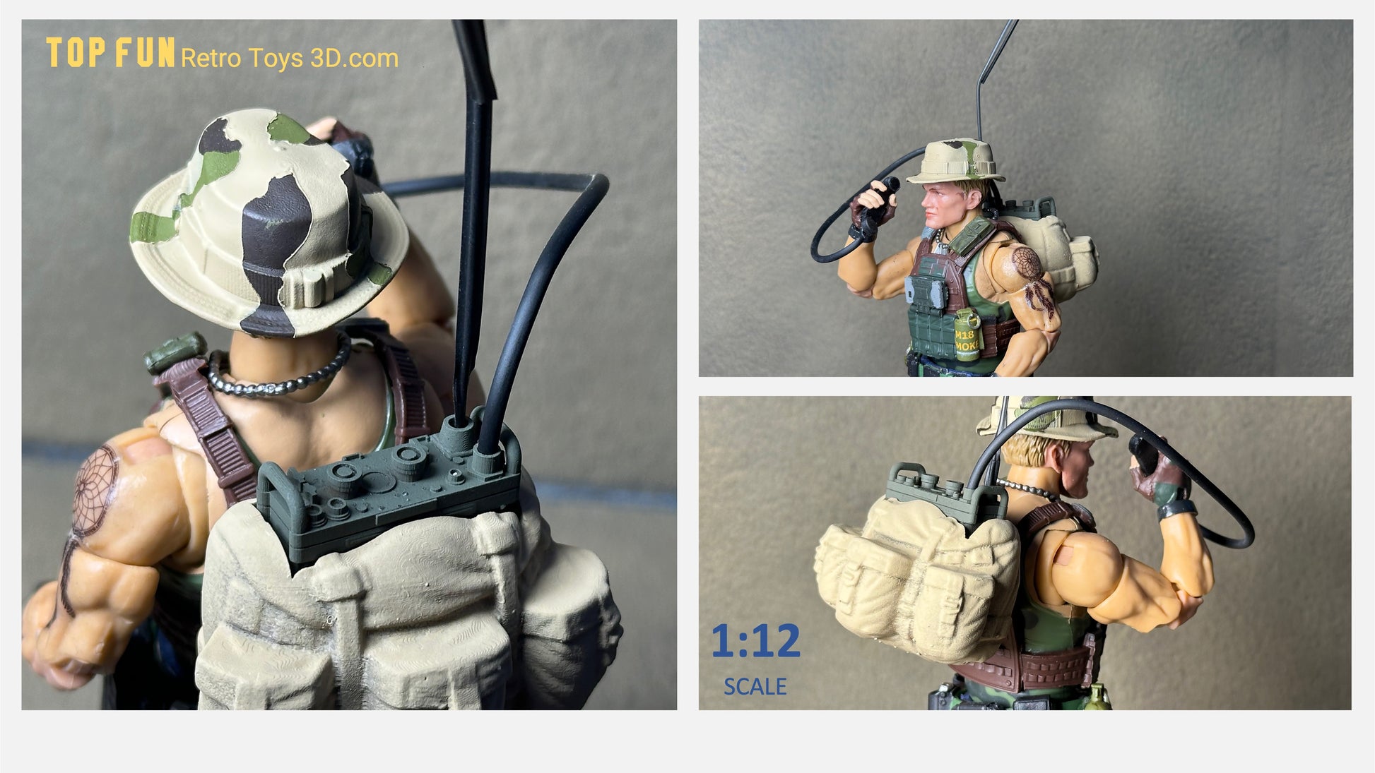 Custom action figure, custom gi joe accessories, 1 : 12 scale, custom toy weapons, custom gi joe guns, custom action figure accessories, personalized action figure, gi joe classified custom accessories, custom gi joe figure, make your own action figure, custom action figure maker, custom made action figure, custom action figures for sale, custom action figures website, gridiron, grid iron, studio, gi joe accessories, custom gi joe guns, grid iron, studio, alice pack, radio, boonie hat 