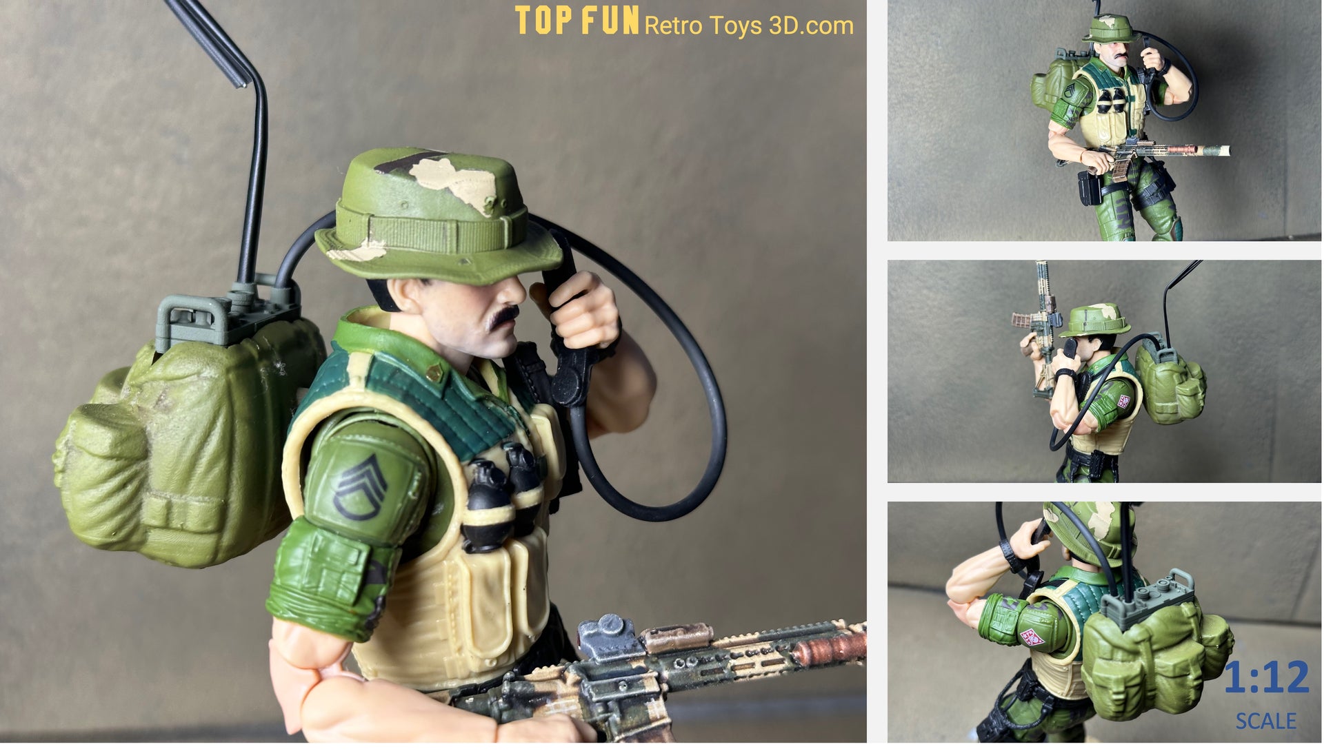 Custom action figure, custom gi joe accessories, 1 : 12 scale, custom toy weapons, custom gi joe guns, custom action figure accessories, personalized action figure, gi joe classified custom accessories, custom gi joe figure, make your own action figure, custom action figure maker, custom made action figure, custom action figures for sale, custom action figures website, gridiron, grid iron, studio, gi joe accessories, custom gi joe guns, grid iron, studio, alice pack, radio, boonie hat 