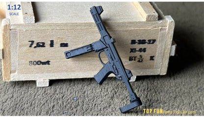 1:12 scale SITES Spectre SMG for GI Joe Classified and other 6-inch figures. Stock and suppressed versions of this unique 1980s Italian submachine gun
•	Spectre SMG 1:12 scale
•	SITES Spectre M4 action figure
•	Retro SMG GI Joe Classified
•	1:12 scale Spectre submachine gun
•	Spectre SMG with suppressor Classified
•	Italian Spectre SMG 6 inch scale
•	1980s SMG 1:12
•	Spectre M4 dual versions stock suppressor
•	Classified Series retro SMG
•	SITES Spectre for action figures
•	Quad stack magazine SMG model
