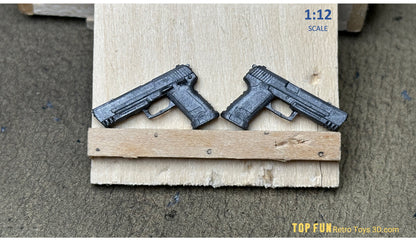 Upgrade your GI Joe Classified Lara Croft with accurate dual USP 9mm Match pistols. 1:12 scale Tomb Raider weapons designed for the 2026 crossover figure. Made in the USA.
Primary keywords / phrases
•	GI Joe Classified Lara Croft dual pistols
•	Tomb Raider USP 9mm Match 1:12
•	Lara Croft Classified Series pistols
•	Accurate Tomb Raider dual pistols GI Joe
•	1:12 scale USP Match handguns Lara Croft
•	Classified Series Tomb Raider weapons
•	GI Joe x Tomb Raider pistol upgrade
Secondary / supporting
•	6 inch s