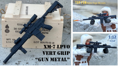 gi, joe, rifle, gun, gi Joe classified, series, valaverse,  1:12, 1:12 scale, 1/12, 1/12 scale, weapon, rifle, gun,  Gridiron, Gridiron studios, Call of Duty, 416, hk, m27, IAR, lpvo, eotech, g33, eotech, vudu, sig, spear, mcx, xm, 7, xm7, xm-7